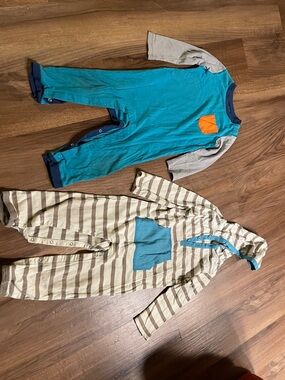 Tea Brand 100% Cotton Two One Piece Sleep Rompers